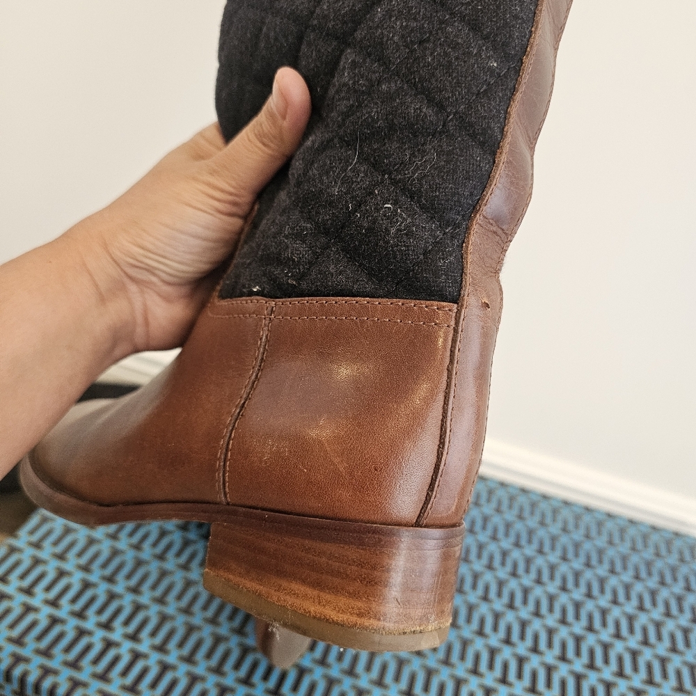 TORY BURCH ROSALIE Quilted Riding Boots - Picture 10 of 14